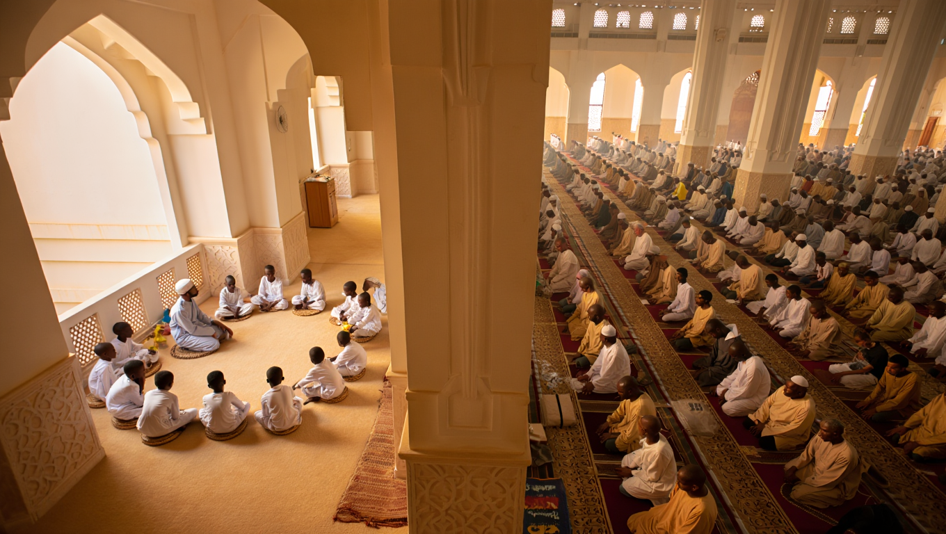 Two learning halls — Dar al-Arqam & Masjid an-Nabawi model